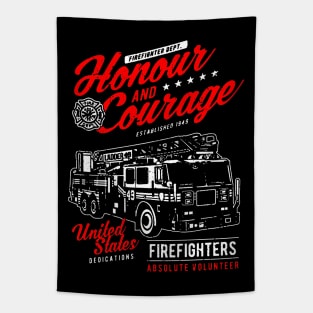 Honor and Courage Firefighters Tapestry