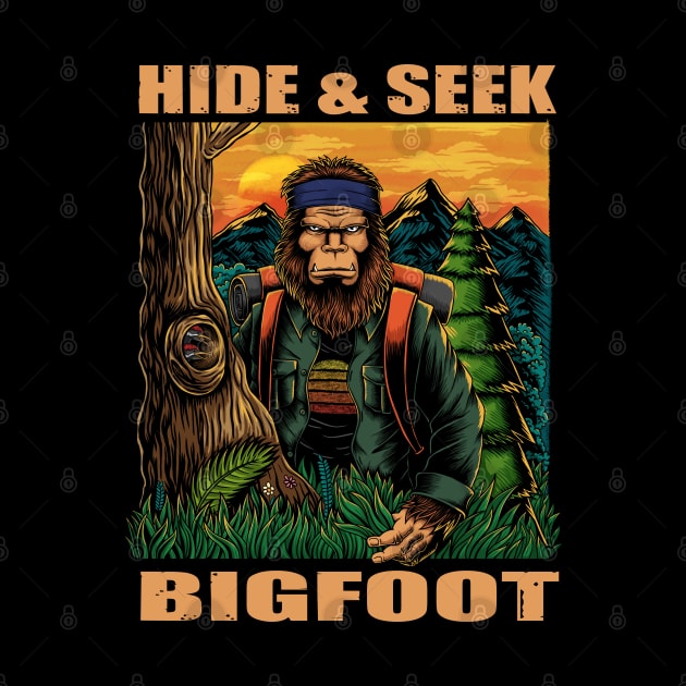 Bigfoot hide and seek hiking by Andypp