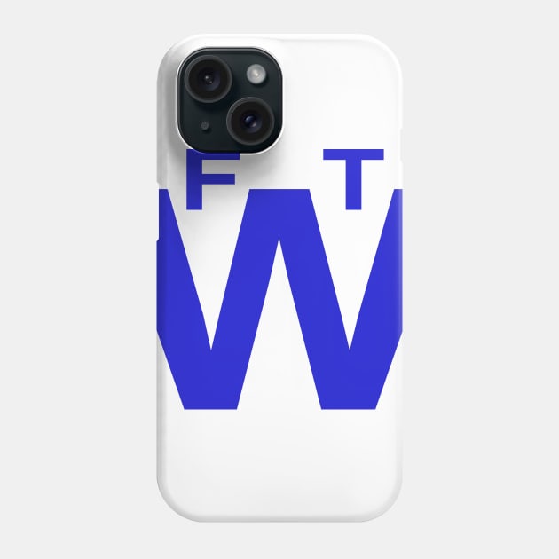 FTW - Cats Vintage Blue Logo Phone Case by buffben789