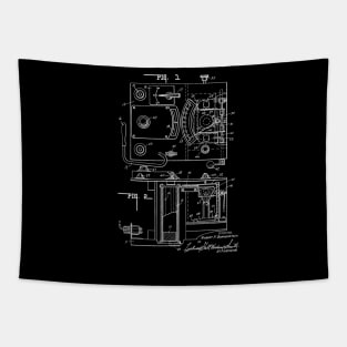 Analyzing Gas Apparatus Vintage Patent Drawing Tapestry