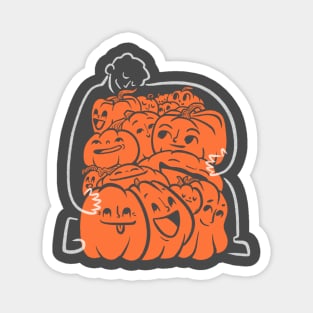 Halloween Art Pumpkin Picker Magnet