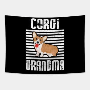 Corgi Grandma Proud Dogs Tapestry