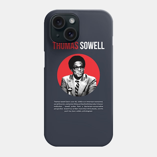 Thomas Sowell Phone Case by ZUNAIRA