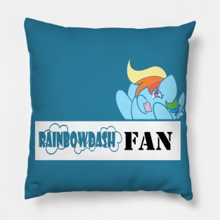 Rainbow Dash Fan Badge Pillow