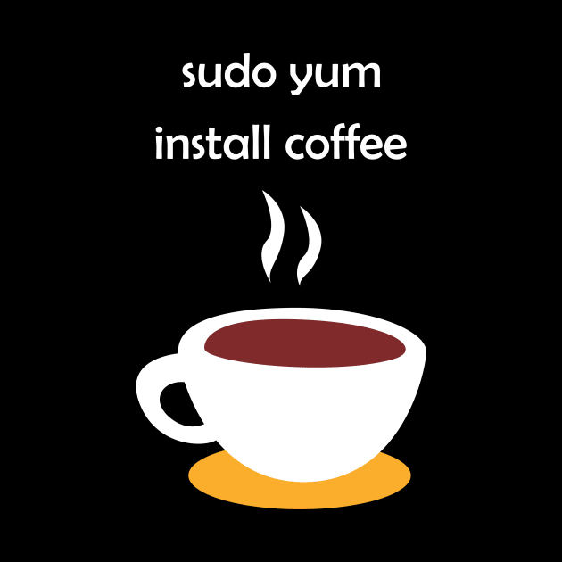 Linux Install Coffee by superdupertees