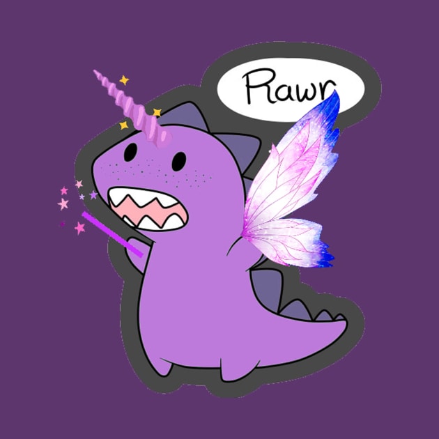 Fairy Dinosaur Rawr by Inviticus