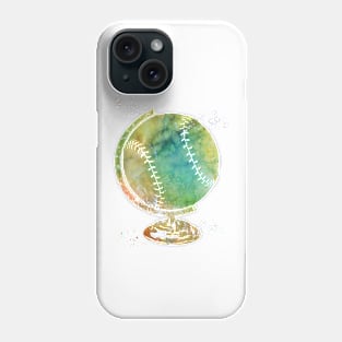 Baseball Globe Phone Case