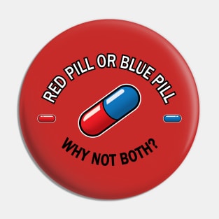 Red pill Blue pill (Oval) Pin