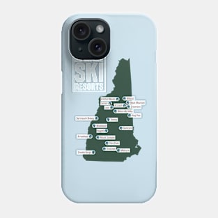 The Ski Resorts of New Hampshire Phone Case