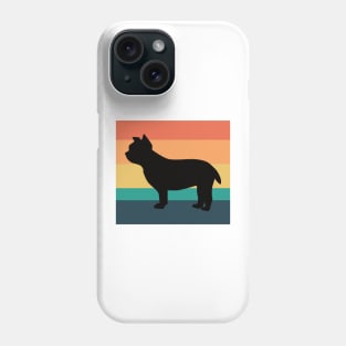 Yorkshire Terrier Dog Silhouette Vintage Sunset Phone Case