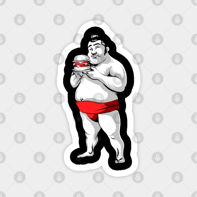 Sumo Magnet by Black Tee Inc