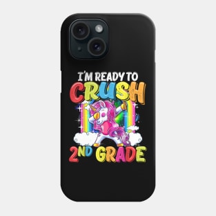 2nd Grade Dabbing Unicorn Back To School Girls Phone Case