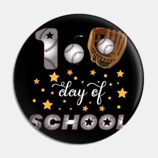 100 Days Of School boys girls basketball lover Pin