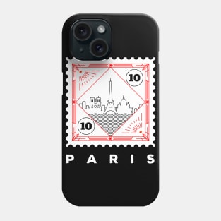 Paris Stamp Design Phone Case