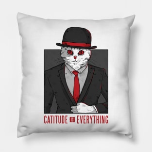 Cattitude is Everything Pillow