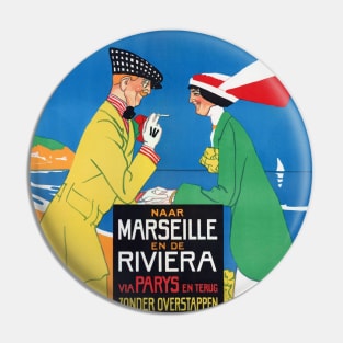 Netherlands Marseille Vintage Poster 1913 Pin