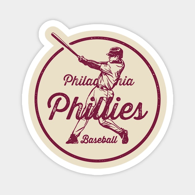 Vintage Phillies Magnet by Throwzack