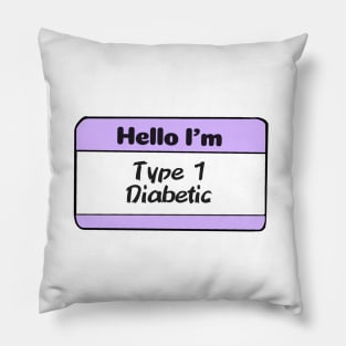 T1D Nametag - Lavender Pillow