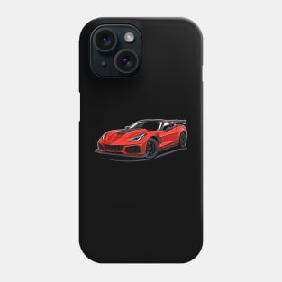 Corvette ZR1 (Red) Phone Case