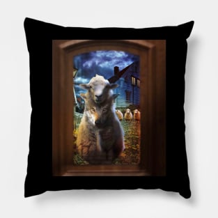 Wolf In Sheep's Clothing Pillow