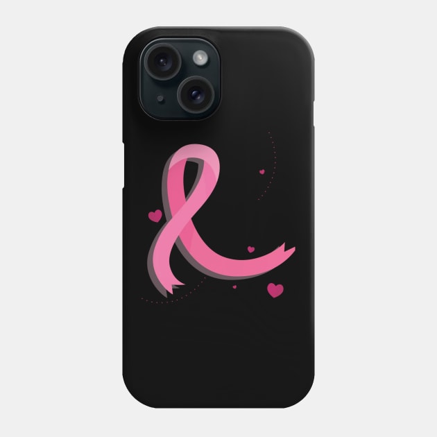 Pink Ribbon Phone Case by Pieartscreation