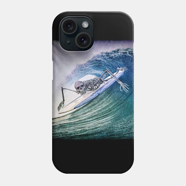 I surf forever skeleton freedom birthday trend Phone Case by UMF - Fwo Faces Frog