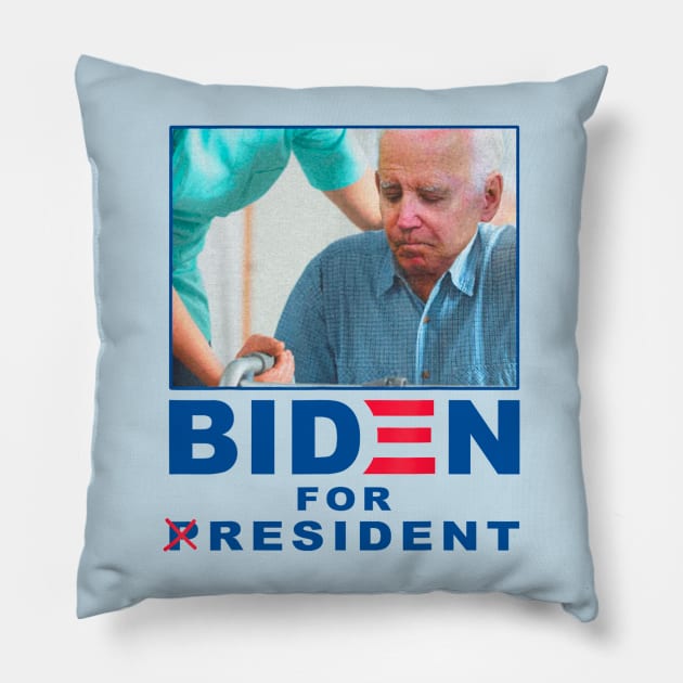 Biden for Resident Funny Biden Nursing Pillow by TrikoCraft