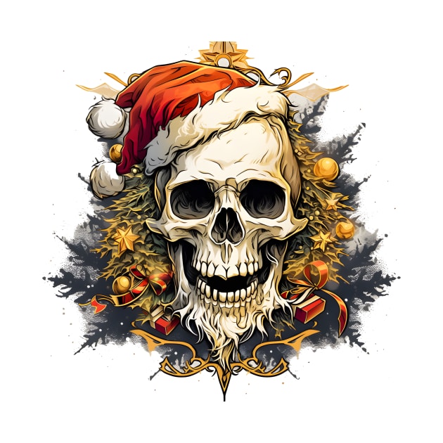 Christmas Celebration with a Skull Twist by ragil_studio