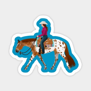 Flashy Appaloosa Western Pleasure Horse - Equine Rampaige Magnet