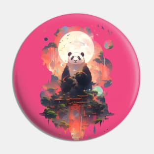 Panda Temple Pin