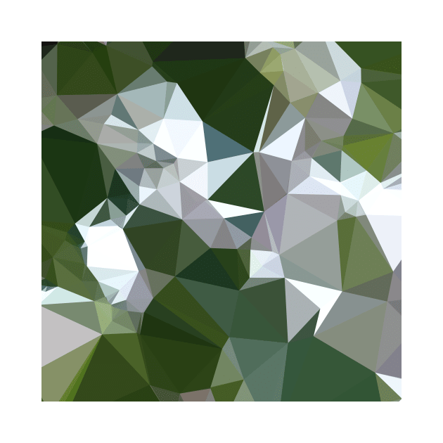 Castleton Green Abstract Low Polygon Background by retrovectors