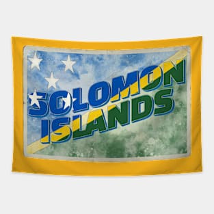 Solomon Islands vintage style retro souvenir Tapestry