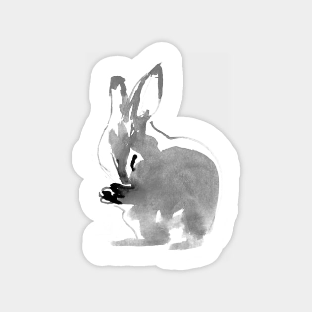 rabbit Magnet by pechane