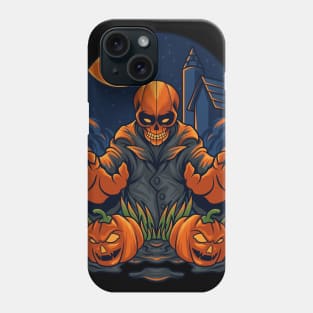 Pumpkin Skelleton Halloween Design Phone Case