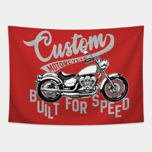 Custom Motorcycle bult for speed Tapestry