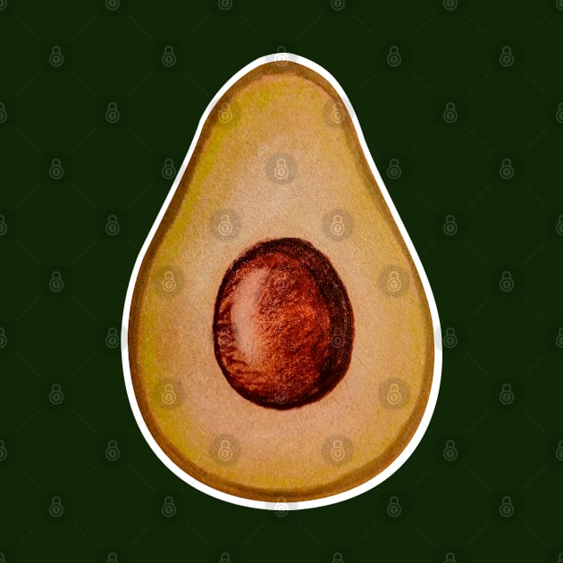 avocado by tetiana12.art