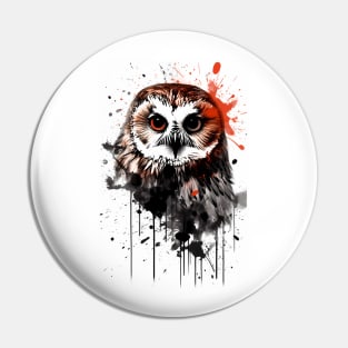 Northern Saw-Whet Owl Pin