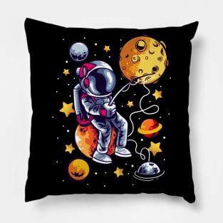 Fishing Astronaut Space Pillow