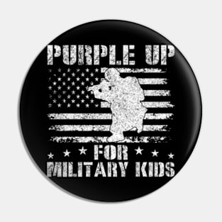 Purple Up For Military Kids Pin