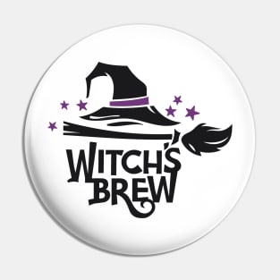 Witch's Brew Halloween Pin