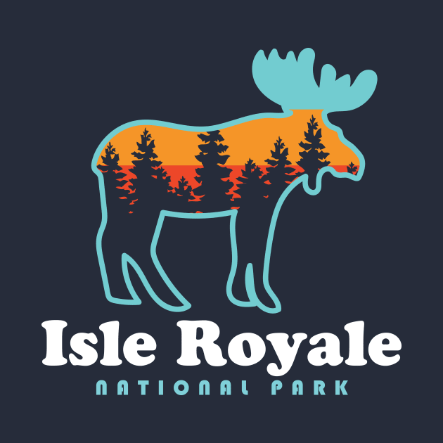 Isle Royale National Park Moose by PodDesignShop