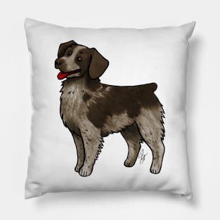 Dog - Brittany - Liver Roan Pillow