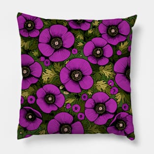 Poppy Flower Pillow