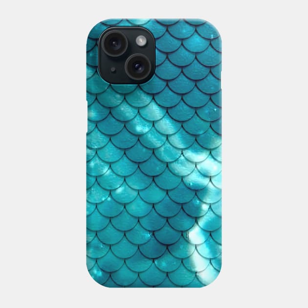 Mermaid Scale Aquatic Pattern Phone Case by AKdesign