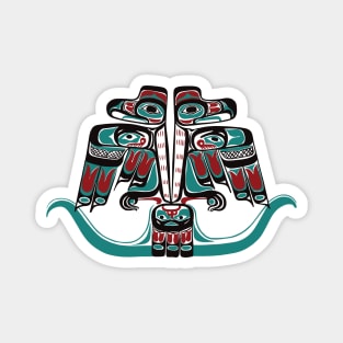 Nortwest Pacific Coast Haida Tlingit Thunderbird Magnet