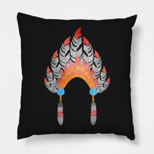 INDIAN HEADDRESS Pillow