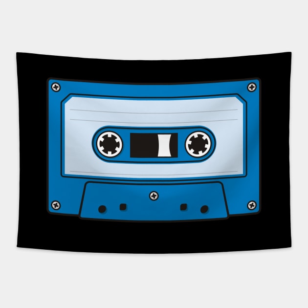 Audio Cassette Cyan Tapestry by sifis