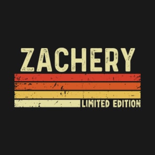 Zachery Name Vintage Retro Limited Edition Gift T-Shirt