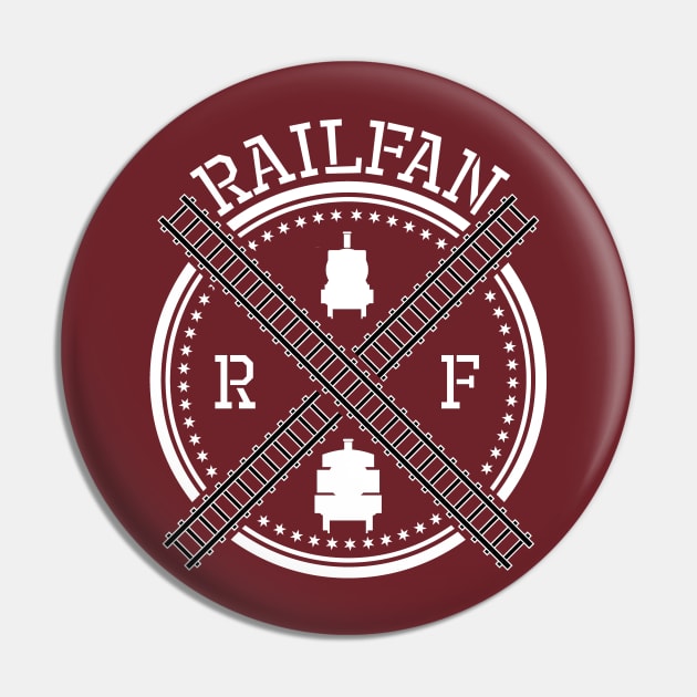 Vintage Trainspotter RailFan Pin by TriHarder12