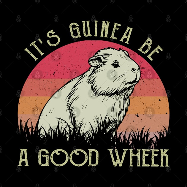 Cute and Curled Guinea Pig It's Guinea Be A Good Wheek by Merle Huisman